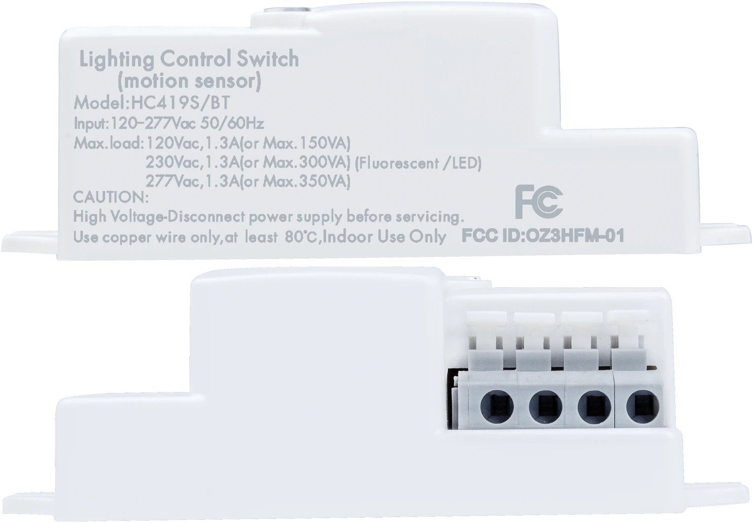 Top view of HC419S/BT HF Lowbay  ON/OFF  Photocell Advance