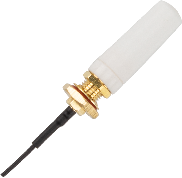 Side view of HA01/W Reinforced Bluetooth Antenna  Easy installation  White color