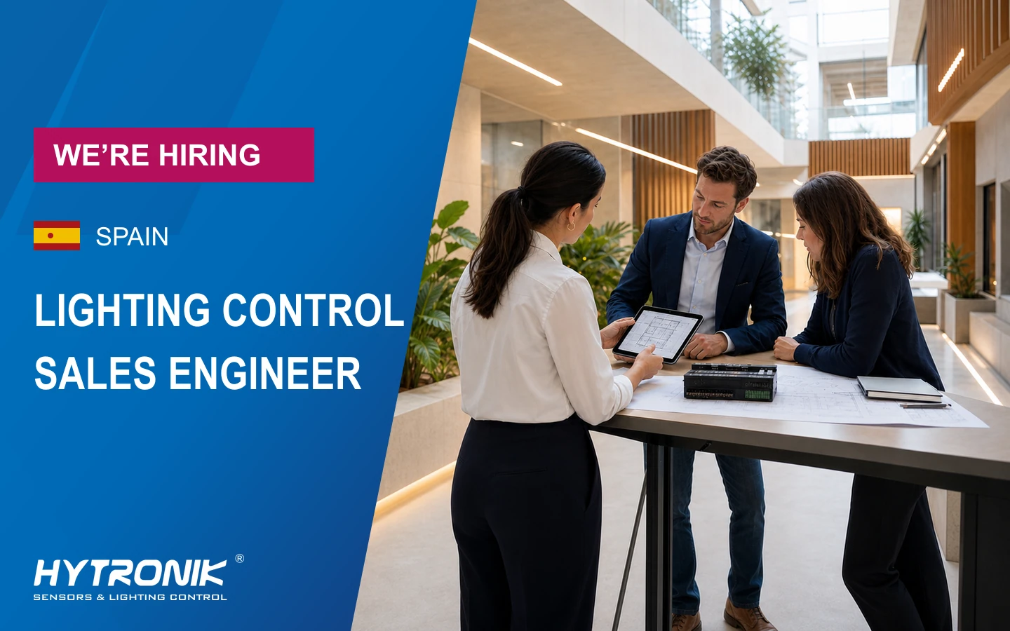 Lighting Control Sales Engineer opportunity in Spain