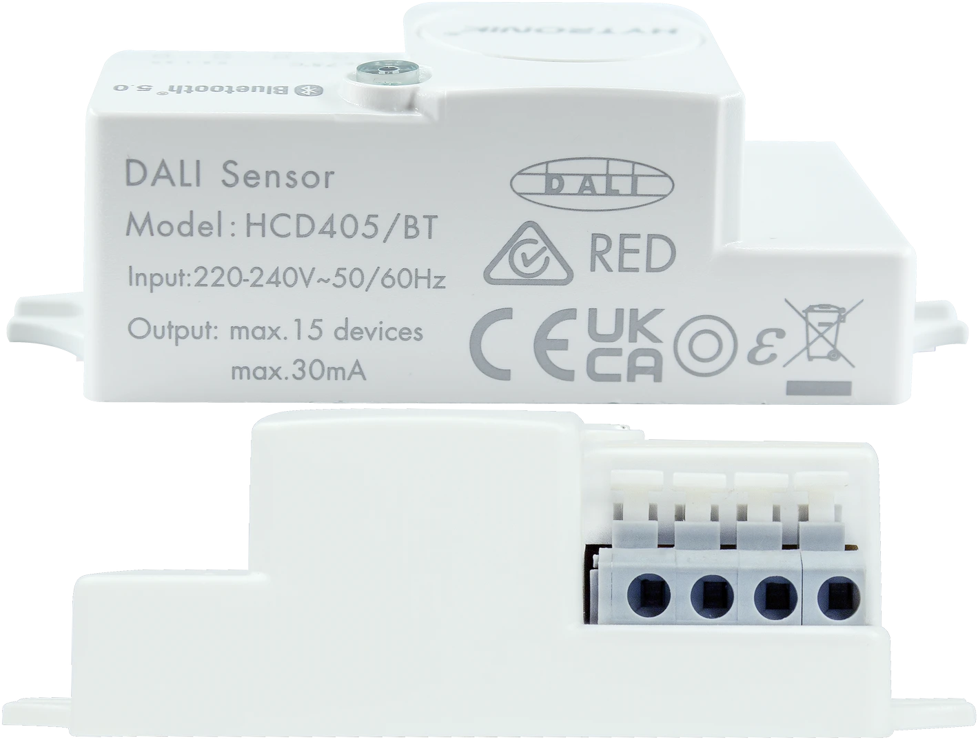 Front view of HCD405BT HF Lowbay  Bluetooth DALI with PSU  Photodiode