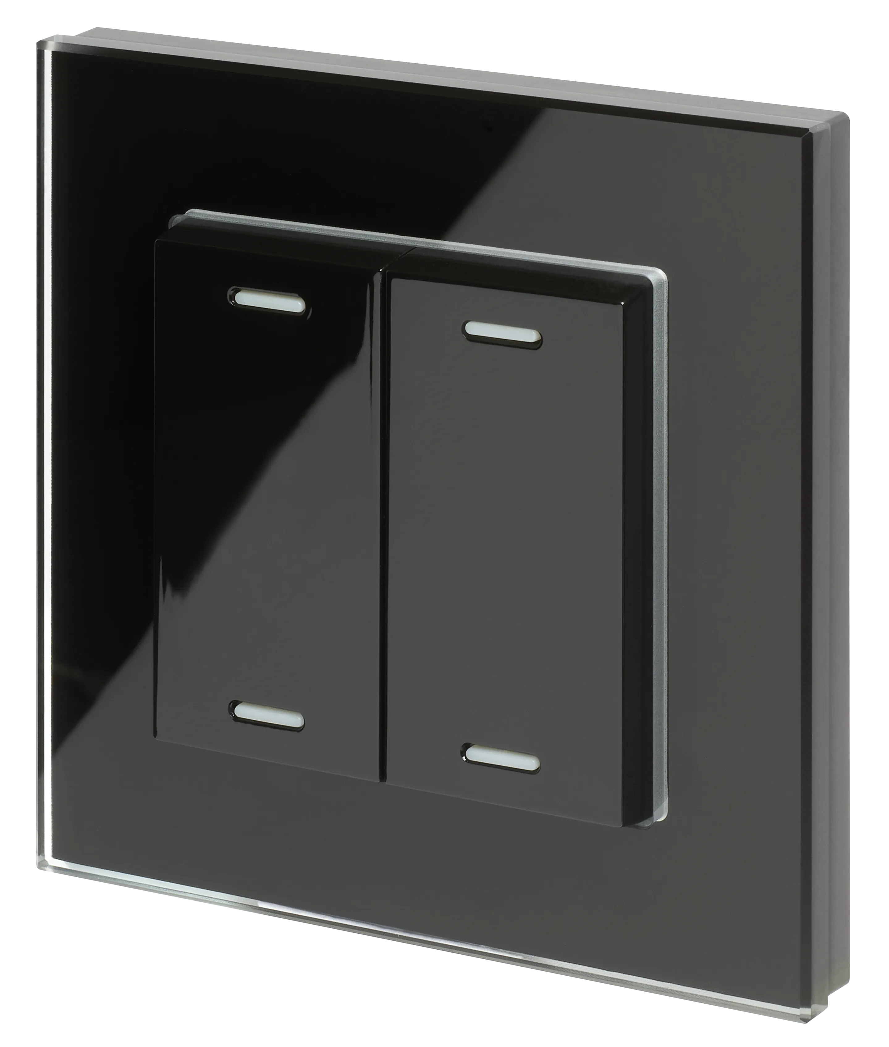 Switch (EnOcean) - HBES01/B Side view of HBES01/B Wireless Bluetooth switch  2 push or 4 push  Black color