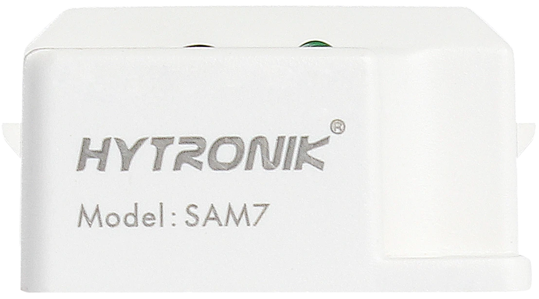 Top view of SAM7 HF Lowbay  Tri-level dimming  RJ12 connector to control body