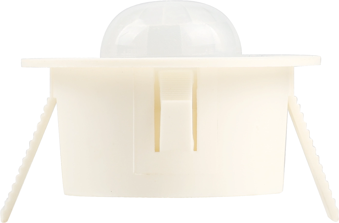 HIR01/FM Front view of HIR01/FM PIR Lowbay  Daylight Harvest  RJ12 connector to control body