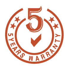 Five-year warranty