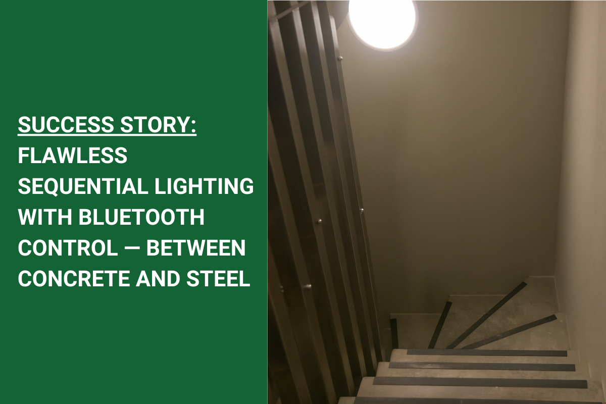 PERFECT SEQUENTIAL LIGHTING WITH BLUETOOTH CONTROL IN A HIGHLY CHALLENGING ENVIRONMENT