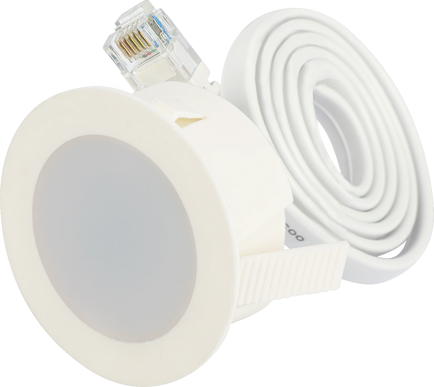 Side view of SAM22 HF Lowbay  Ciradian Rhyhm  RJ12 connector to control body