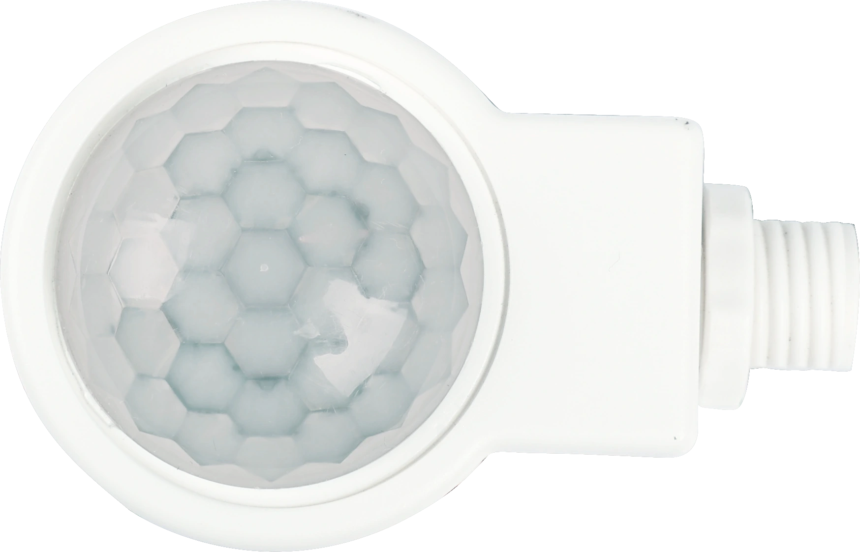 Top view of HIR11/C PIR Highbay  Ciradian Rhyhm  RJ12 connector to control body