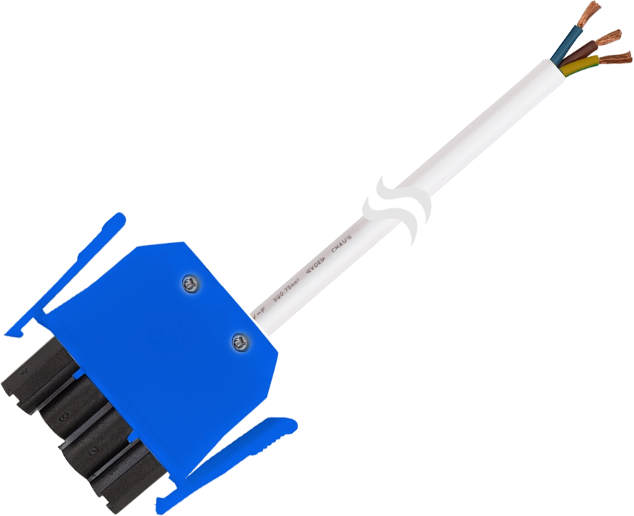 Gst Controller Cable HP07/3M/100 - GST 4-pole male con | 3-core | 3m cable | 1mm² core | Blue