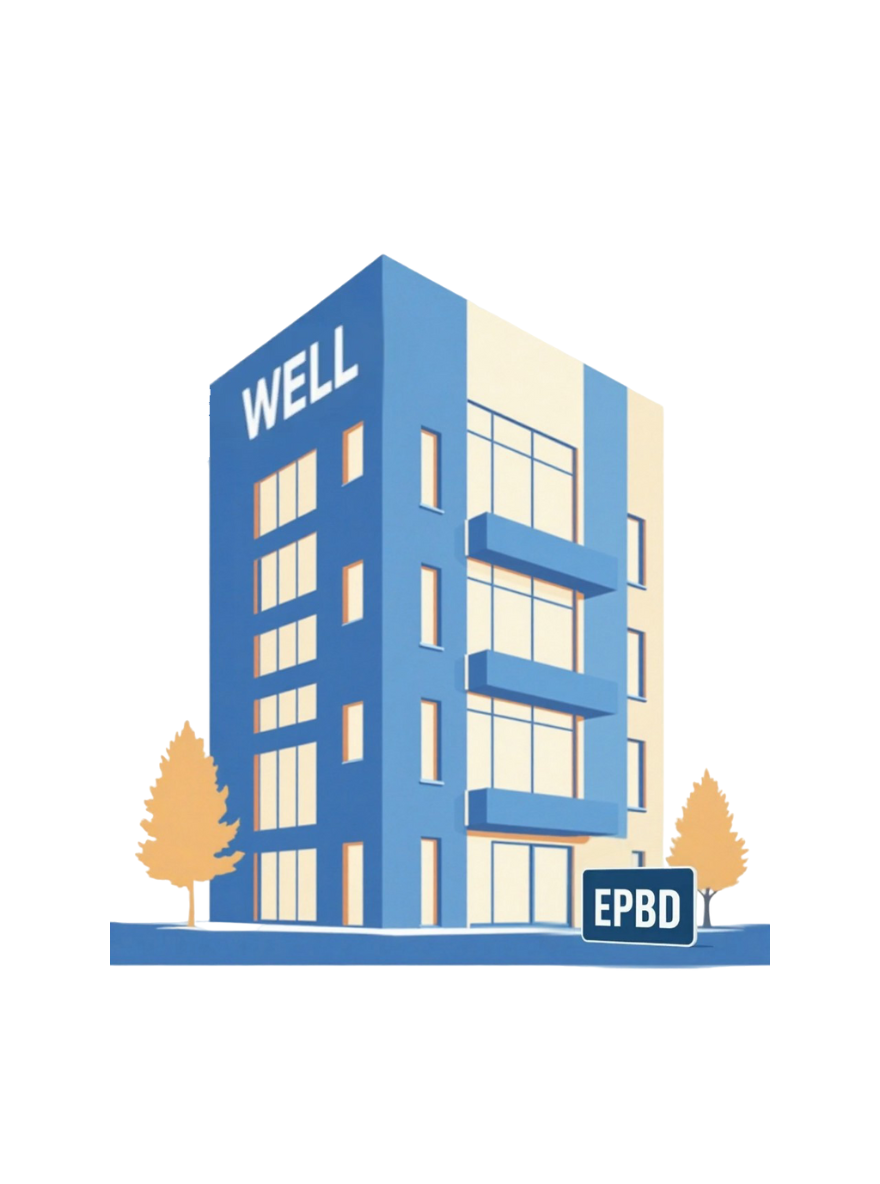 Lighting Compliant Lighting solutions compliant with EPBD, Part L2, WELL, BREEAM, and LEED standards