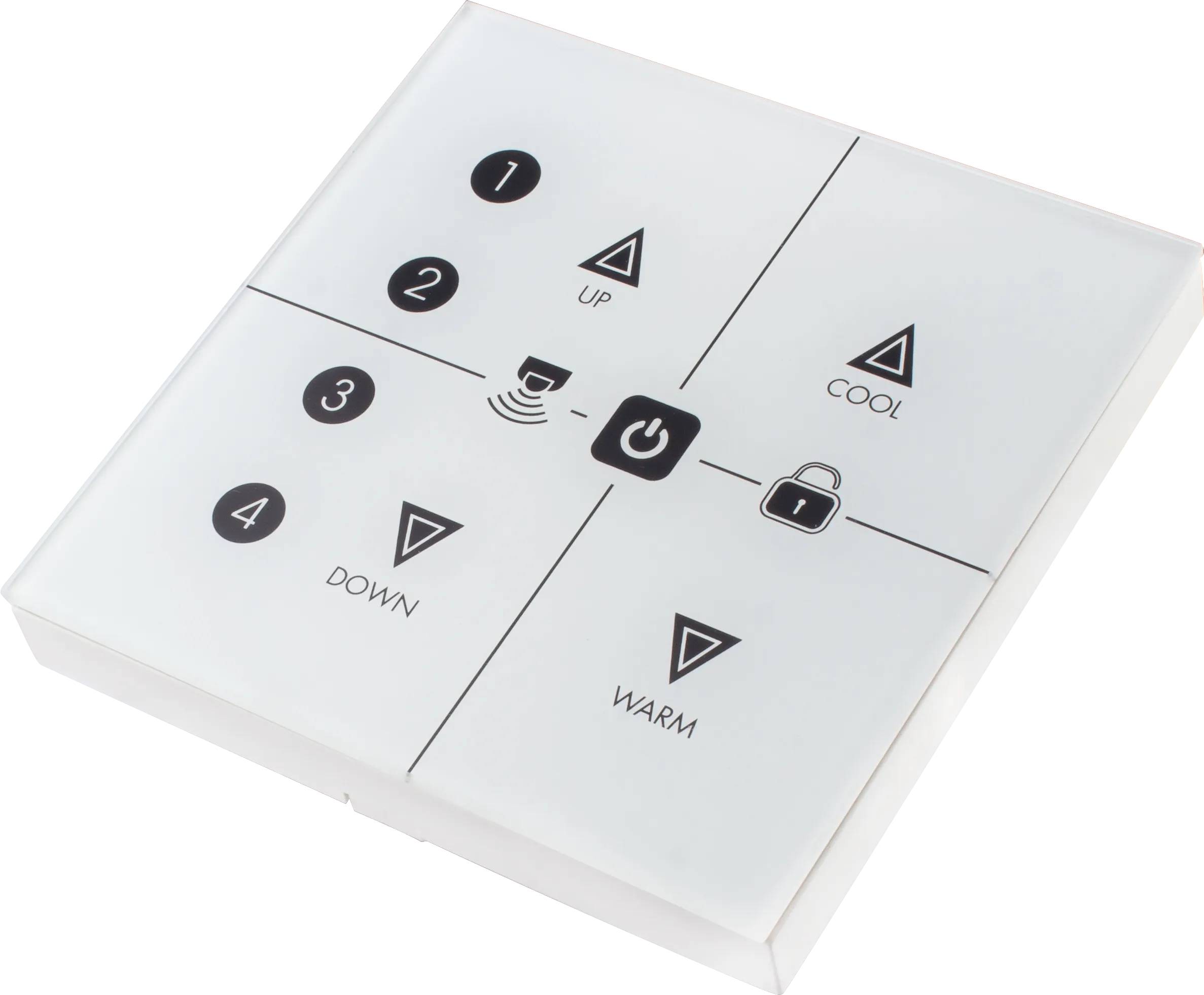 Side view of HBP02 Bluetooth Touch Panel  Real-time keeper  4 scenes