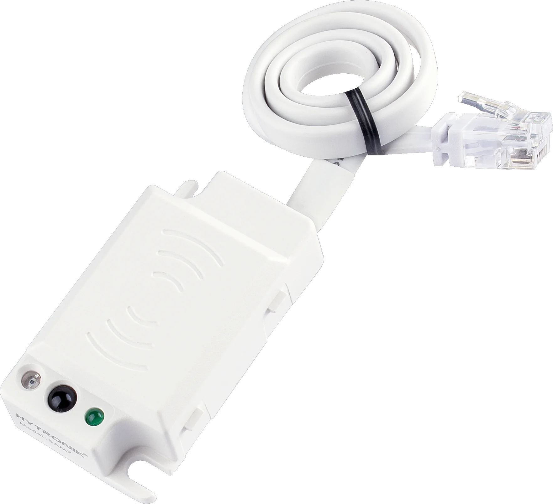 Side view of SAM7 HF Lowbay  Tri-level dimming  RJ12 connector to control body