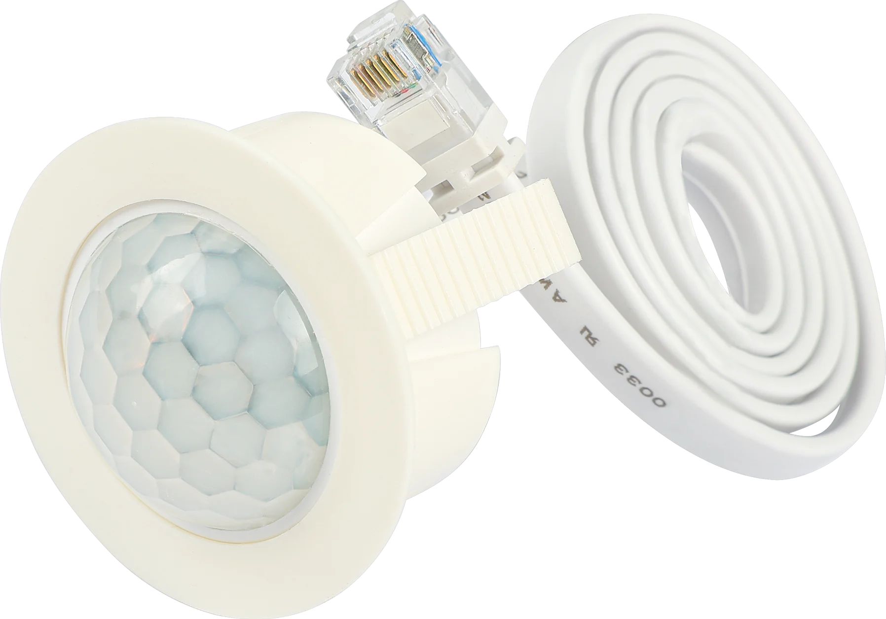 Side view of HIR11/F PIR Highbay  Ciradian Rhyhm  RJ12 connector to control body