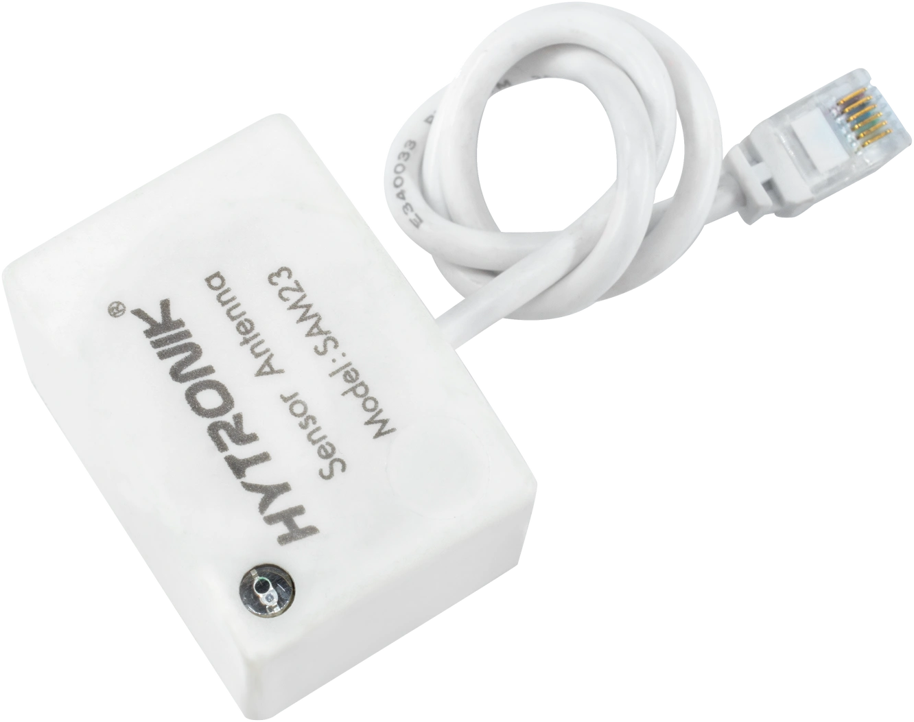 Side view of SAM23 HF Highbay  Photocell Advance  RJ12 connector to control body