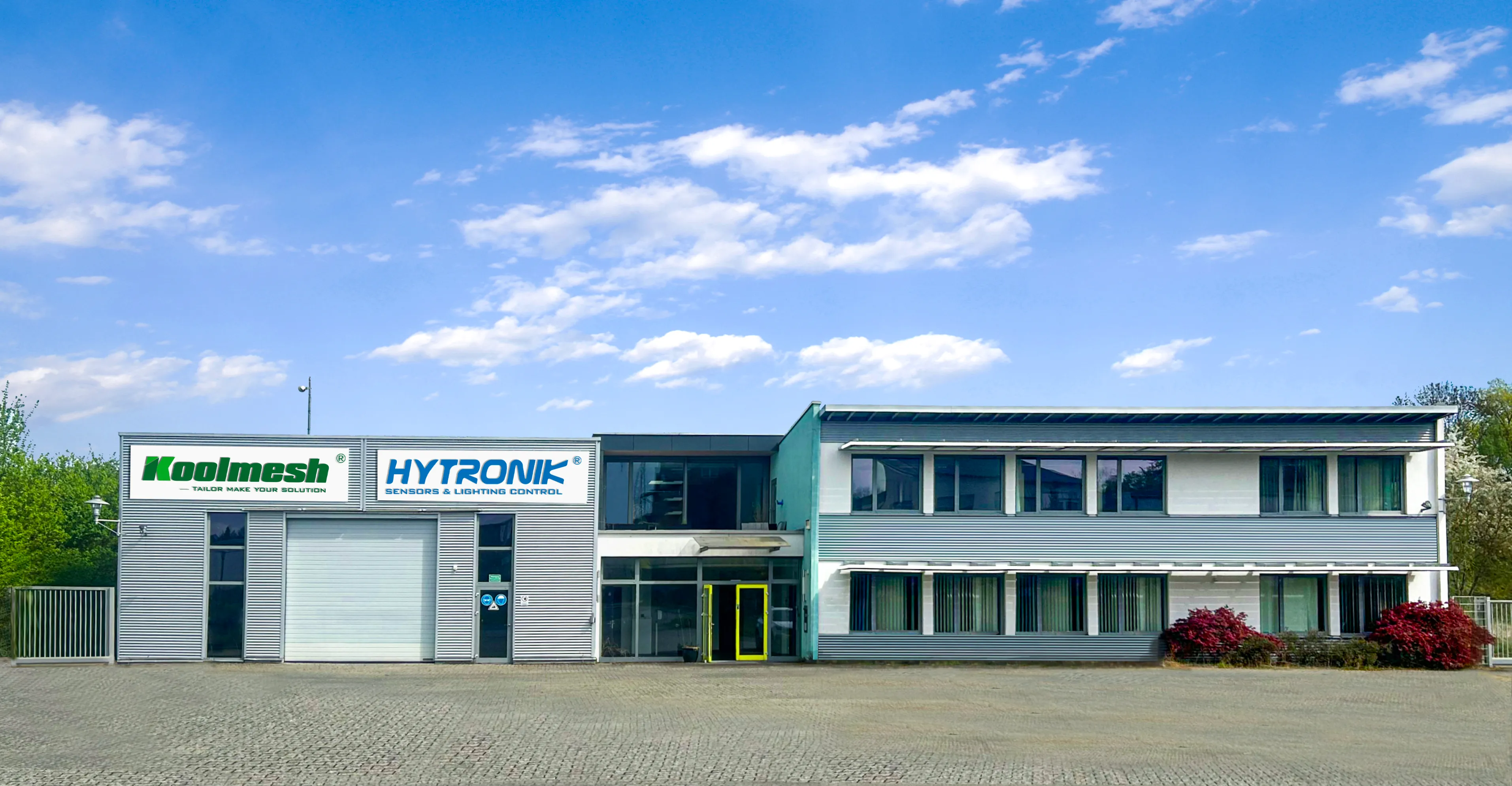 Hytronik Headquarters Vista aérea de las oficinas centrales de Hytronik en Alemania