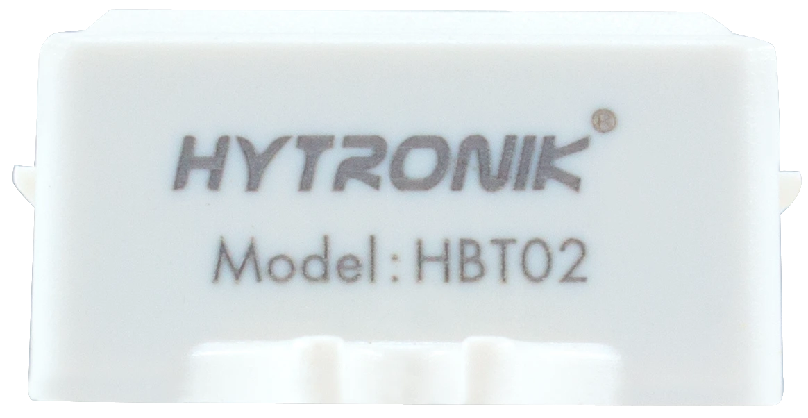 Front view of HBT02 BLE Receiver  Photocell Advance  RJ12 connector to control body