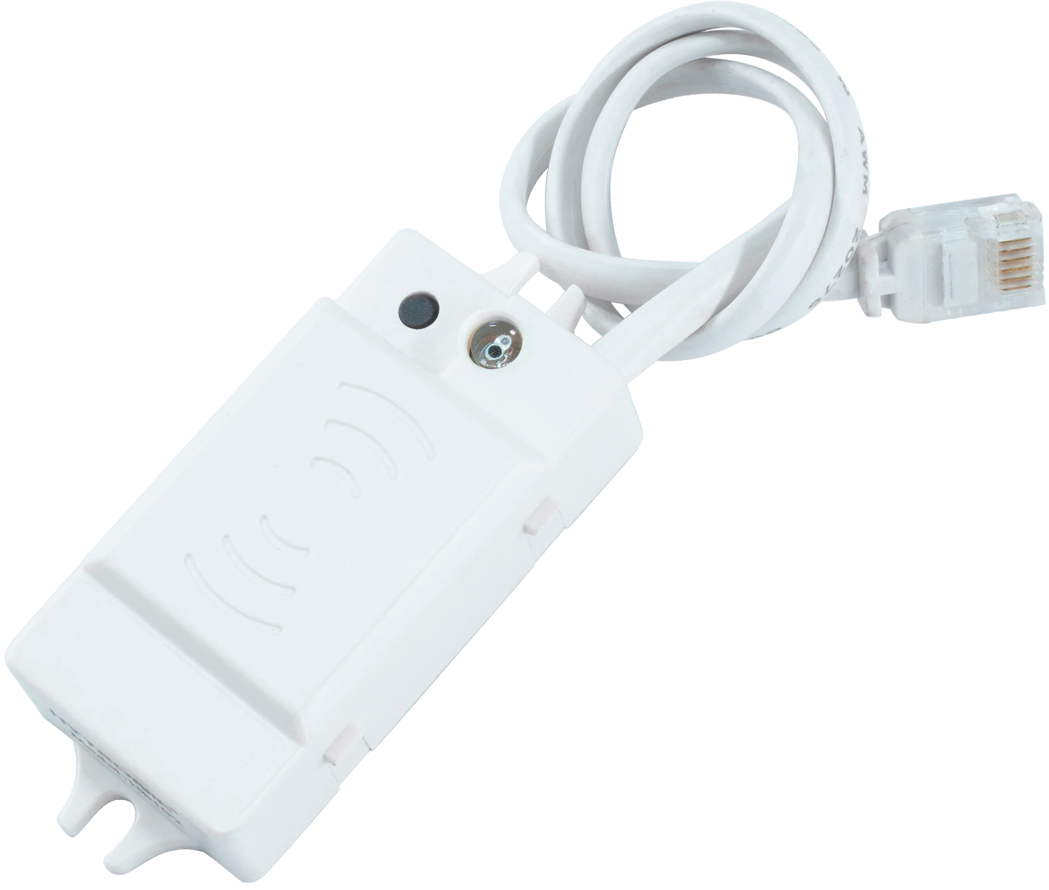 Side view of HBT02 BLE Receiver  Photocell Advance  RJ12 connector to control body