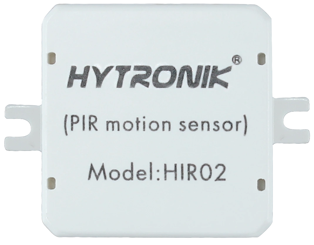 Front view of HIR02 PIR Lowbay  Tri-level dimming  RJ12 connector to control body