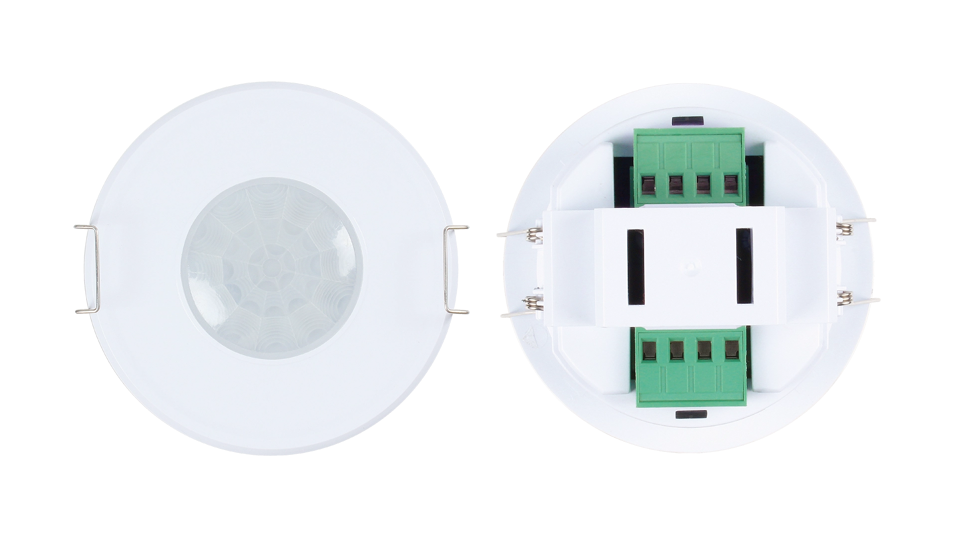 Top view of HBIR28/2CH PIR Lowbay  Bluetooth and ON/OFF  2CH 