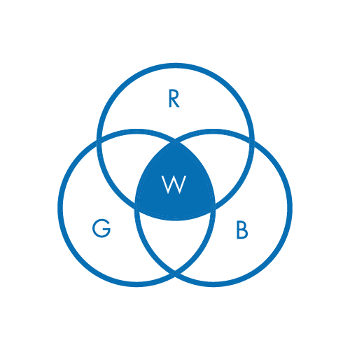 RGBW Icon - Transparent Background