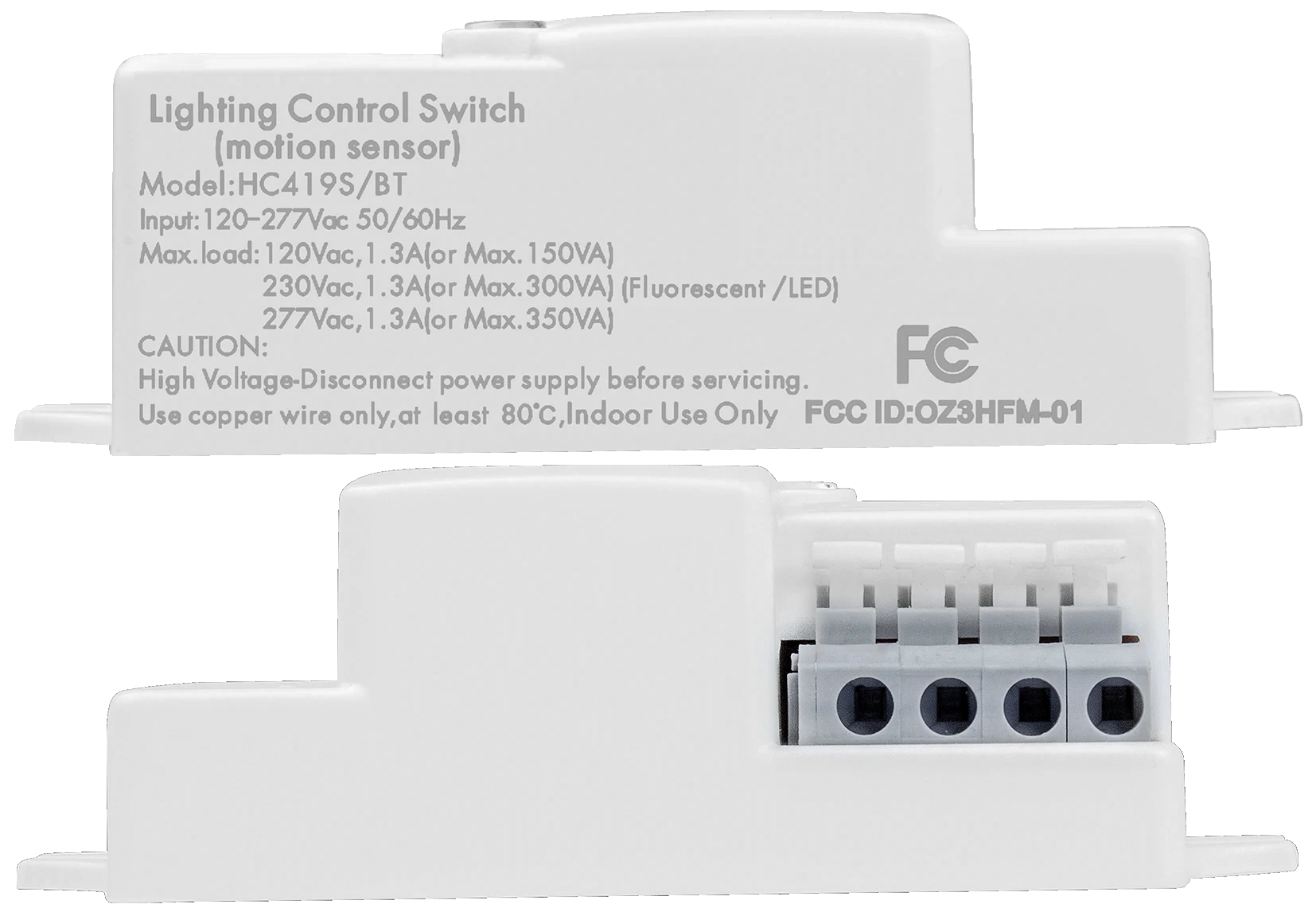 Top view of HC419S/BT HF Lowbay  ON/OFF  Photocell Advance