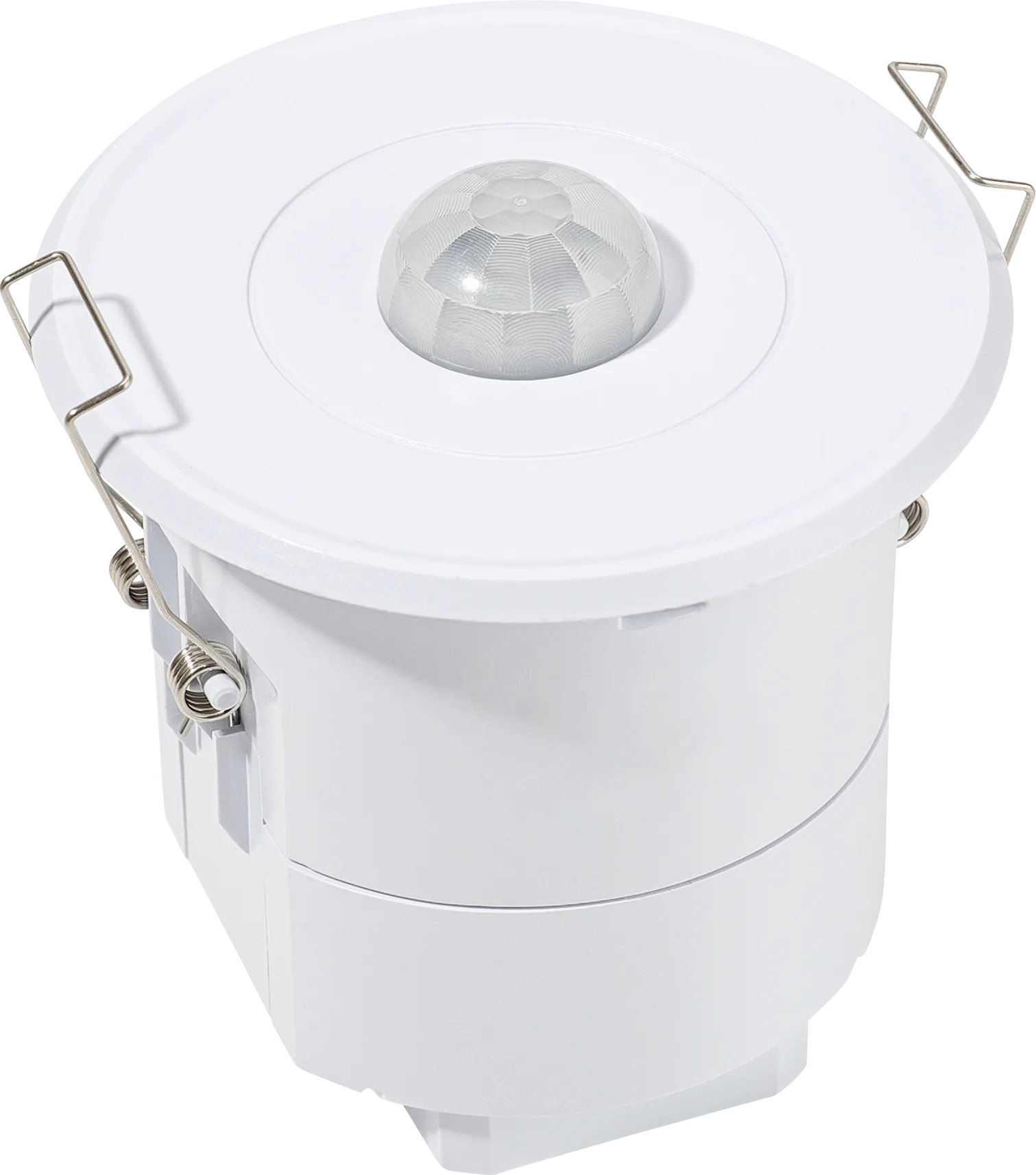 Side view of HIR27/W PIR Lowbay  Remote controller ON/OFF +voltfree  Ceiling mounting