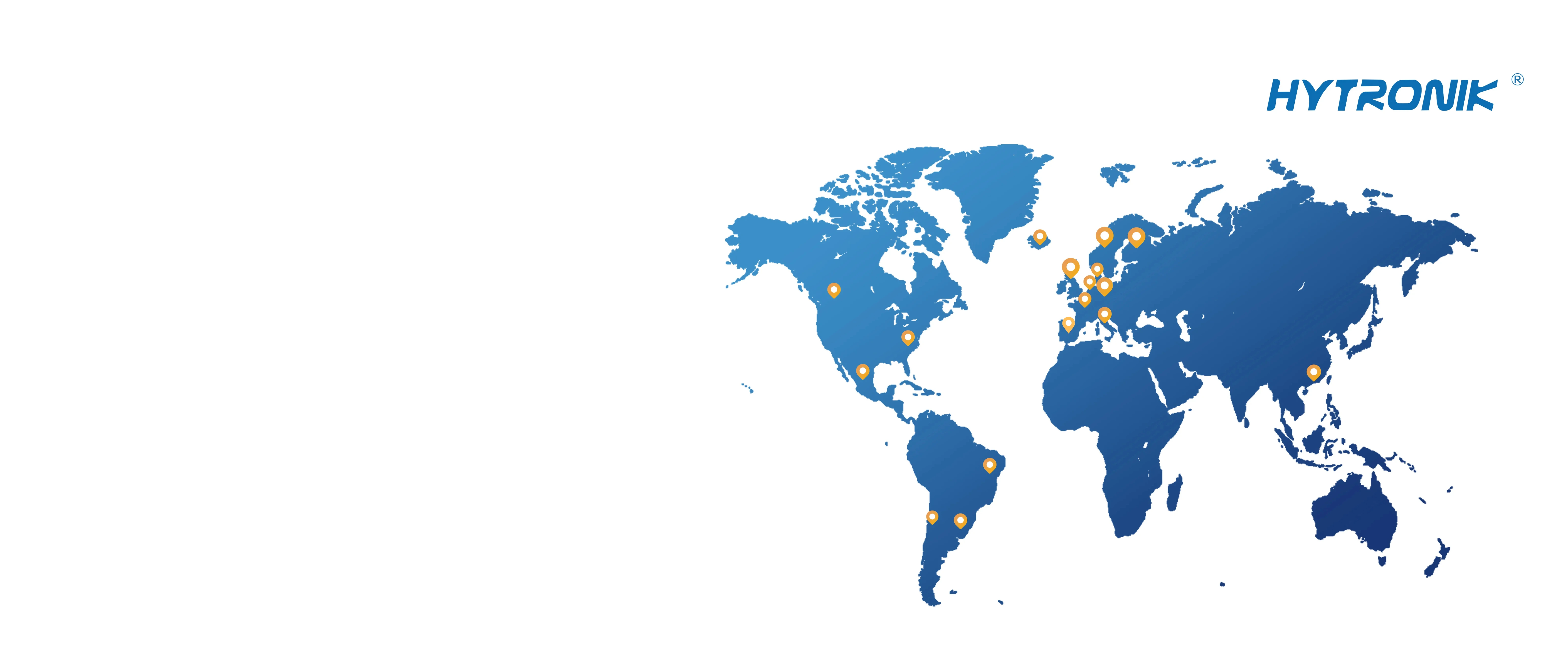 Hytronik global network map