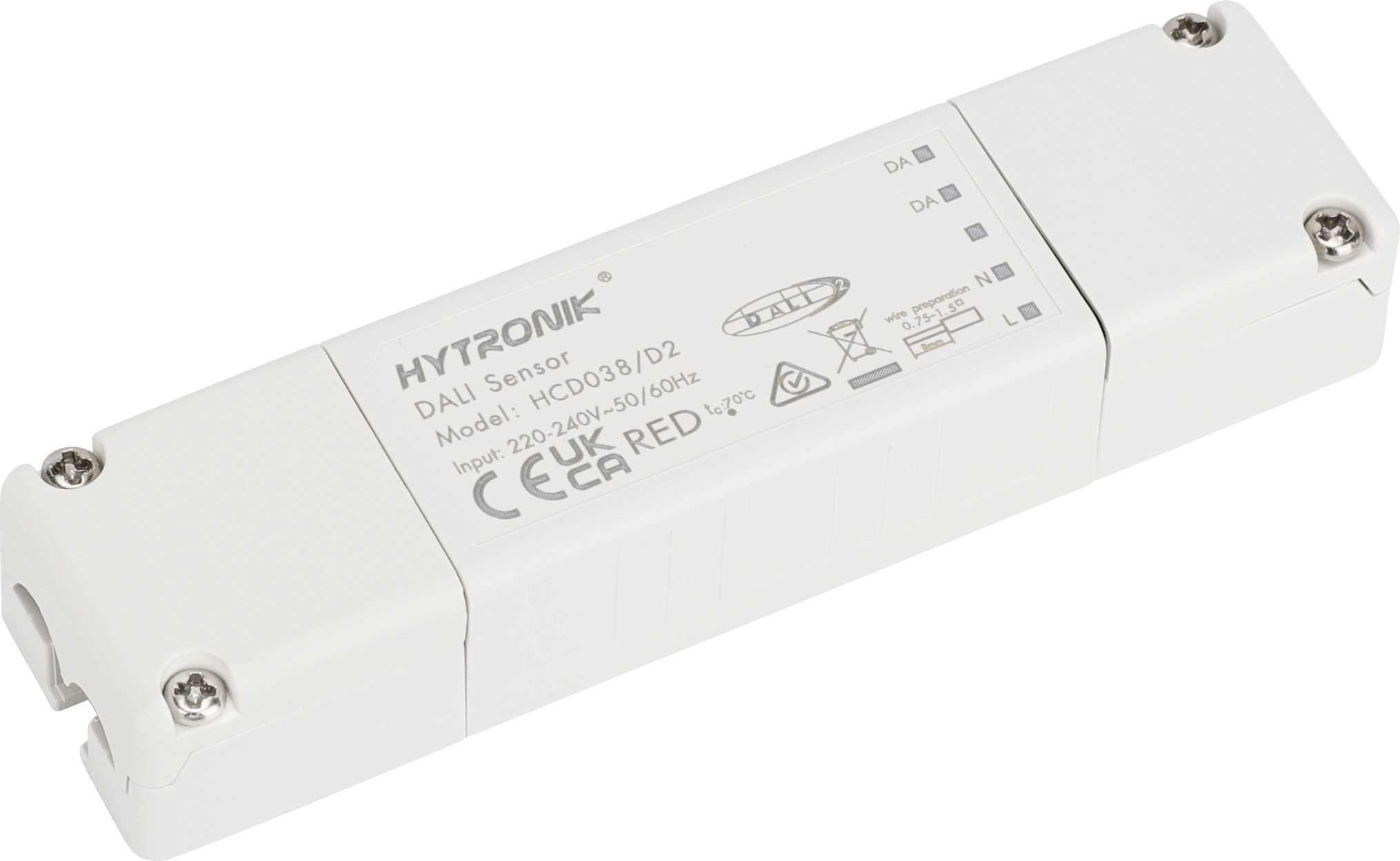 Side view of HCD038/D2  Control Unit  